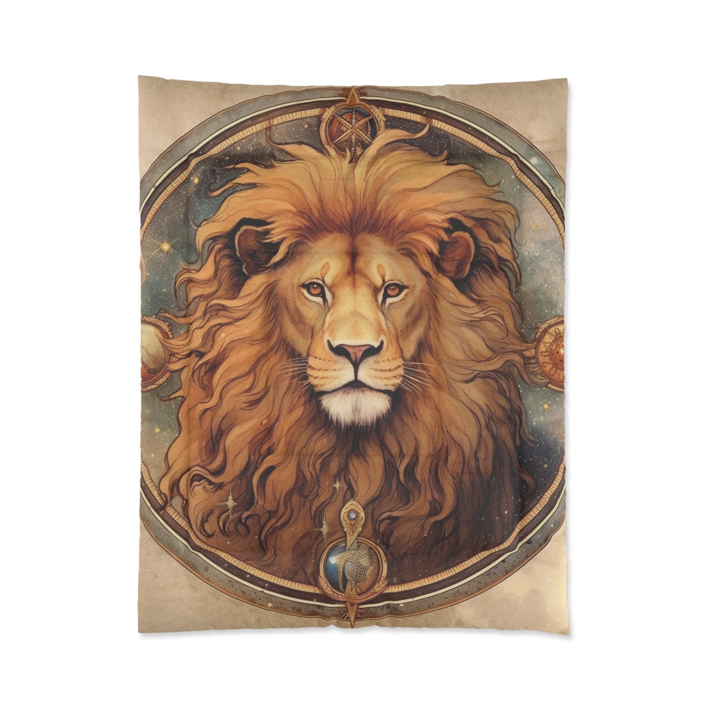 Astrological Leo Sign Vibrant Celestial Cosmic Zodiac - Comforter