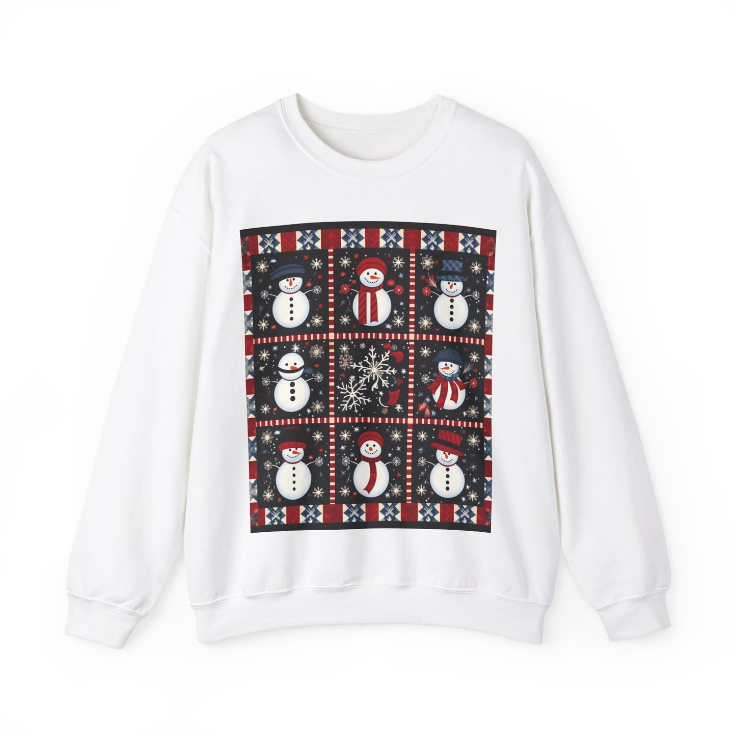 Penguin Quilt Design - Unisex Heavy Blend™ Crewneck Sweatshirt