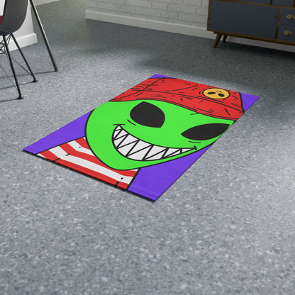 Alien Character Cartoon Big Smile Dobby Rug