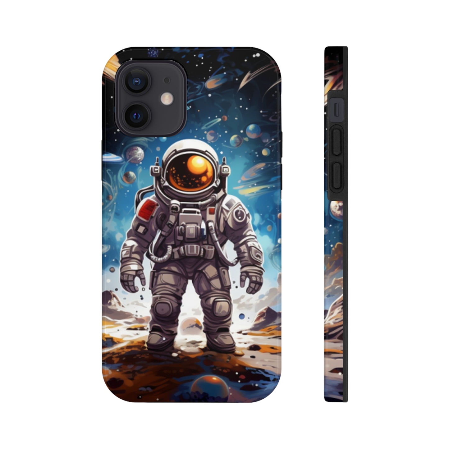 Galactic Voyage: Astronaut Journey in Celestial Star Cosmic Exploration - Tough Phone Cases