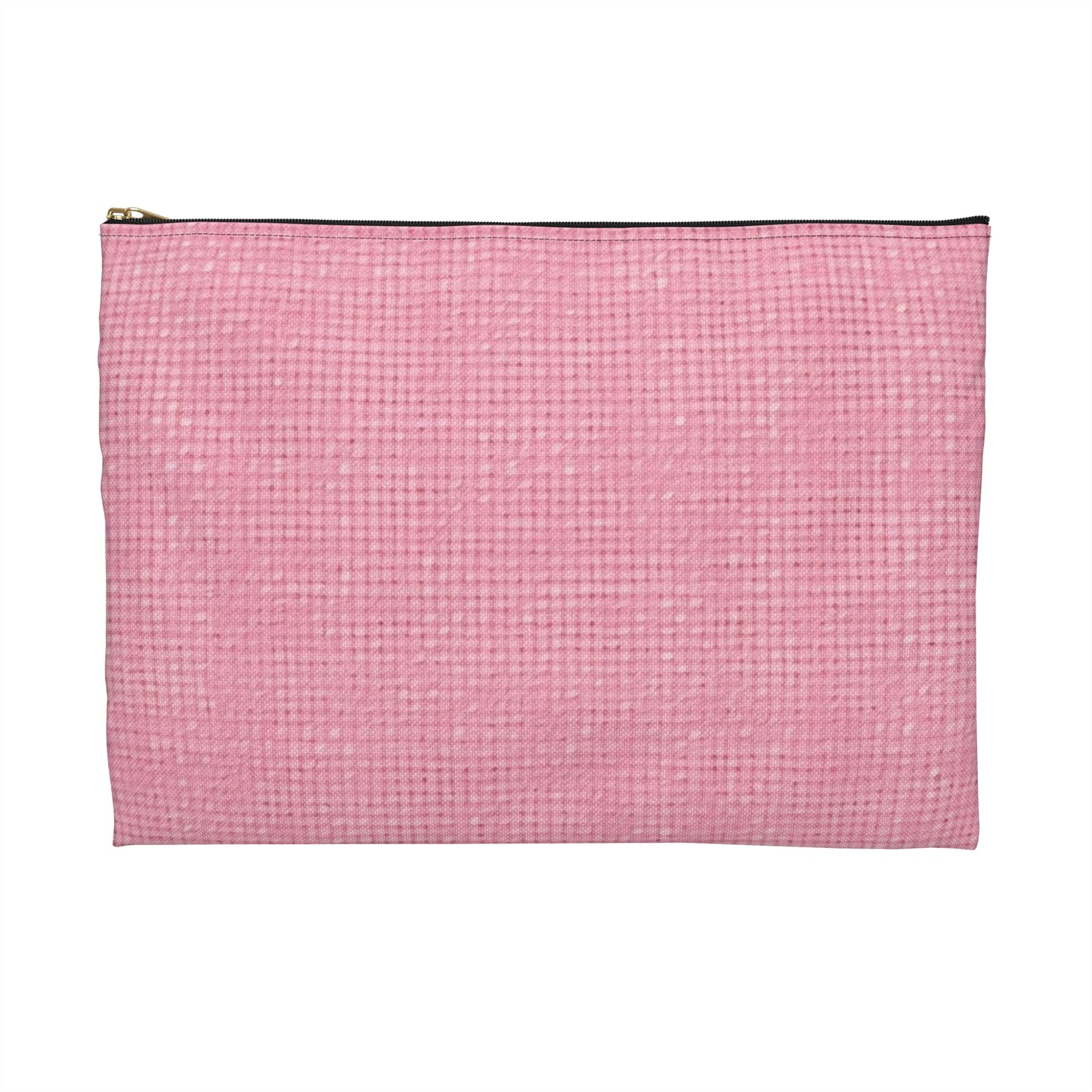 Pastel Rose Pink: Denim-Inspired, Refreshing Fabric Design - Accessory Pouch