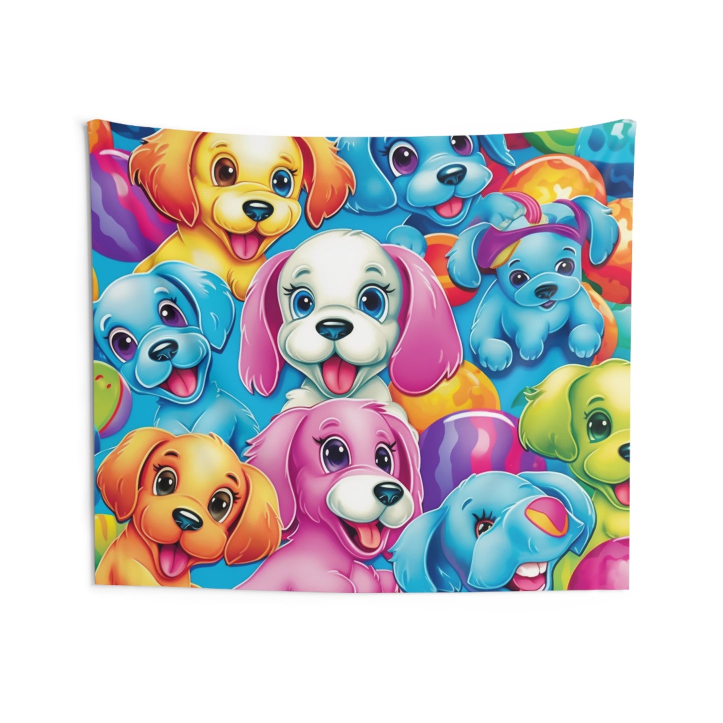 Happy Puppy & Dog Design - Vivid and Eye-Catching - Indoor Wall Tapestries