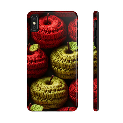 Crochet Apple Amigurumi - Big American Red Apples - Healthy Fruit Snack Design - Tough Phone Cases