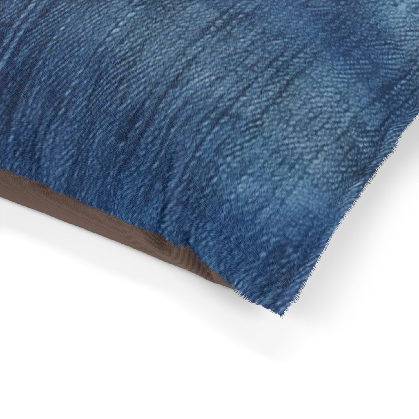 Indigo Splash: Washed Denim Reverie in Deep Blue -  Dog & Pet Bed