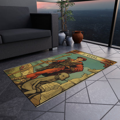 Mystical Tarot - Artistic Depiction of The Fool Card - Outdoor Rug