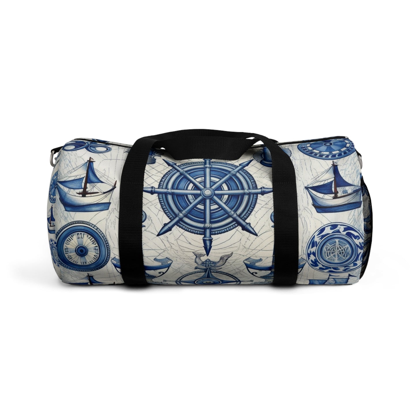 Nautical Theme Art - Anchors, Ropes, Compass Duffel Bag