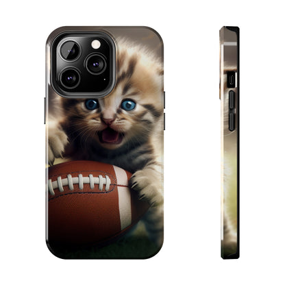 Football Kitten Touchdown: el juego deportivo ganador de Tabby - Estuches resistentes para teléfonos