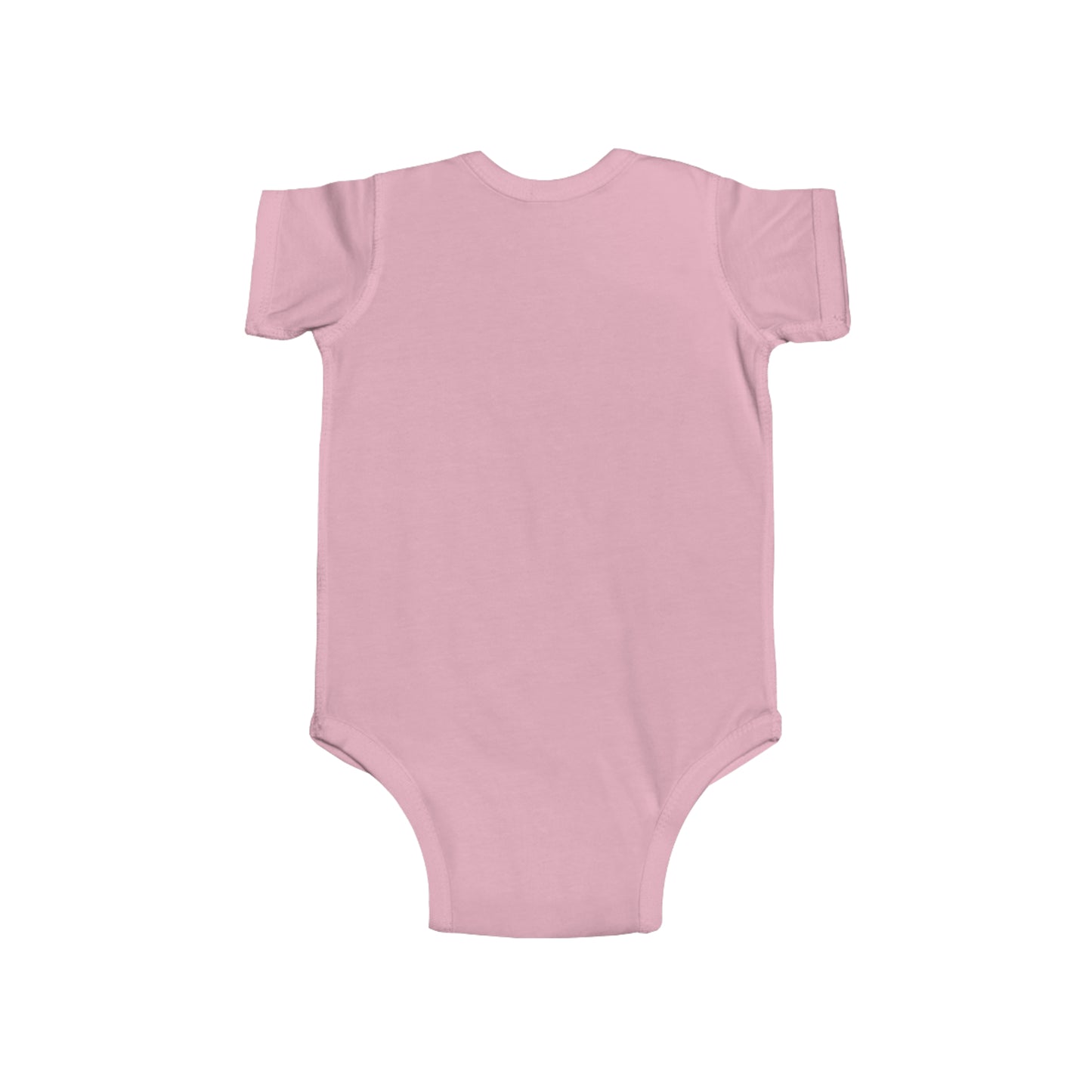 Santa Patch in Pink Christmas - Infant Fine Jersey Bodysuit