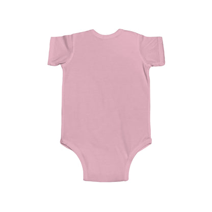 Santa Patch in Pink Christmas - Infant Fine Jersey Bodysuit