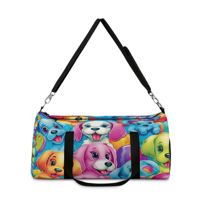 Happy Puppy & Dog Design - Vivid and Eye-Catching - Duffel Bag