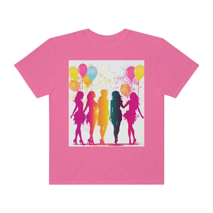 Bachelorette Party Sassy Vibrant Design, Bride Squad Theme, Colorful - Unisex Garment-Dyed T-shirt