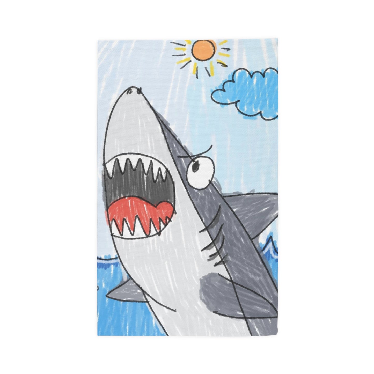 Shark Jaw Teeth Attack Ocean Sea Creature Dobby Rug