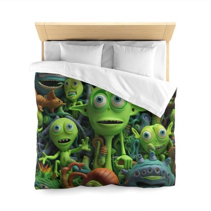 Toy Alien Story Space Character Galactic UFO Anime Cartoon - Microfiber Duvet Cover