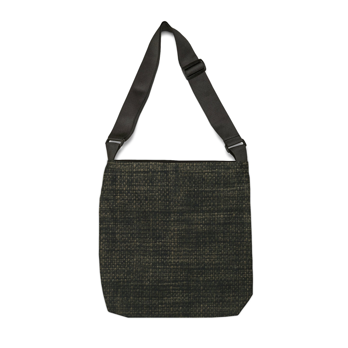 Sophisticated Seamless Texture - Black Denim-Inspired Fabric - Adjustable Tote Bag (AOP)