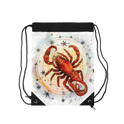 Prickly Scorpio Astrology - Sharp Zodiac Scorpion Celestial Horoscope - Drawstring Bag