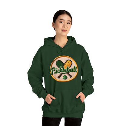 Pickleball Chenille Patch - Unisex Heavy Blend™ Hooded Sweatshirt