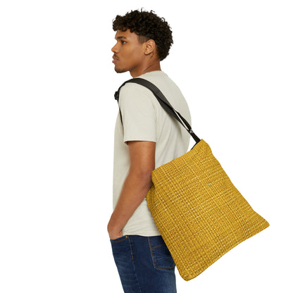 Radiant Sunny Yellow: tela de verano inspirada en la mezclilla - Bolso de mano ajustable (AOP) 