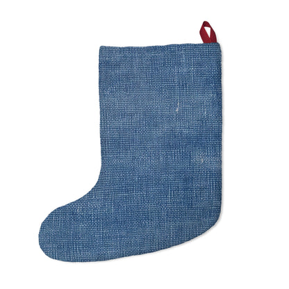 Outdoor Bass Boat Style - Denim Design Artwork - Christmas Stockings