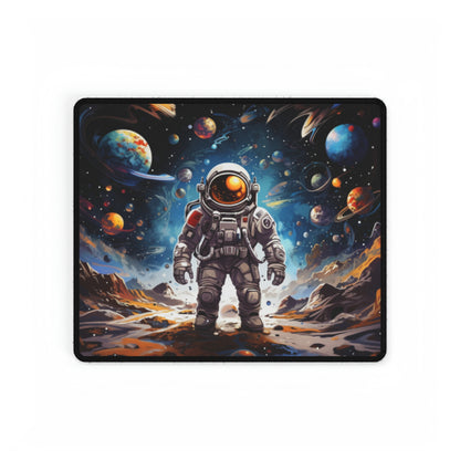 Galactic Voyage: Astronaut Journey in Celestial Star Cosmic Exploration - Desk Mats