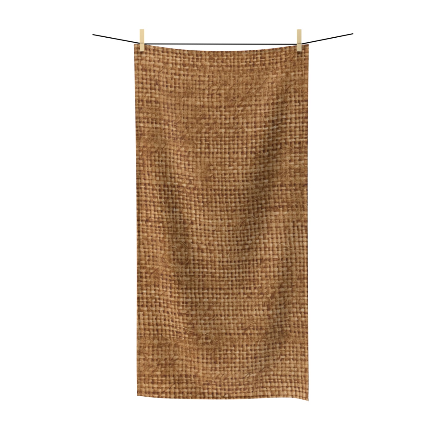 Brown Light Chocolate: Denim-Inspired Elegant Fabric - Polycotton Towel