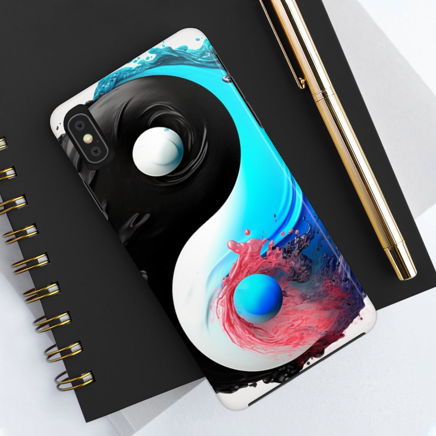 Yin Yang Symbol, Colorful Paint Style - Artistic Decor - Tough Phone Cases