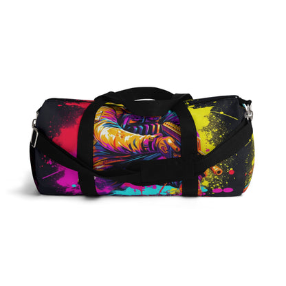 Paintball Action Sport: Player in Battle, Paint Splatter - Duffel Bag