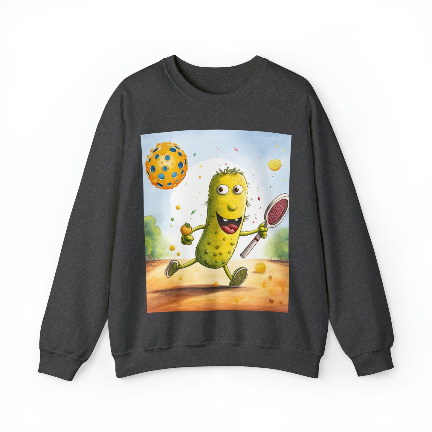 Pickleball Play: Pickle Sport Action Game, Fast Dink Ball - Unisex Heavy Blend™ Crewneck Sweatshirt