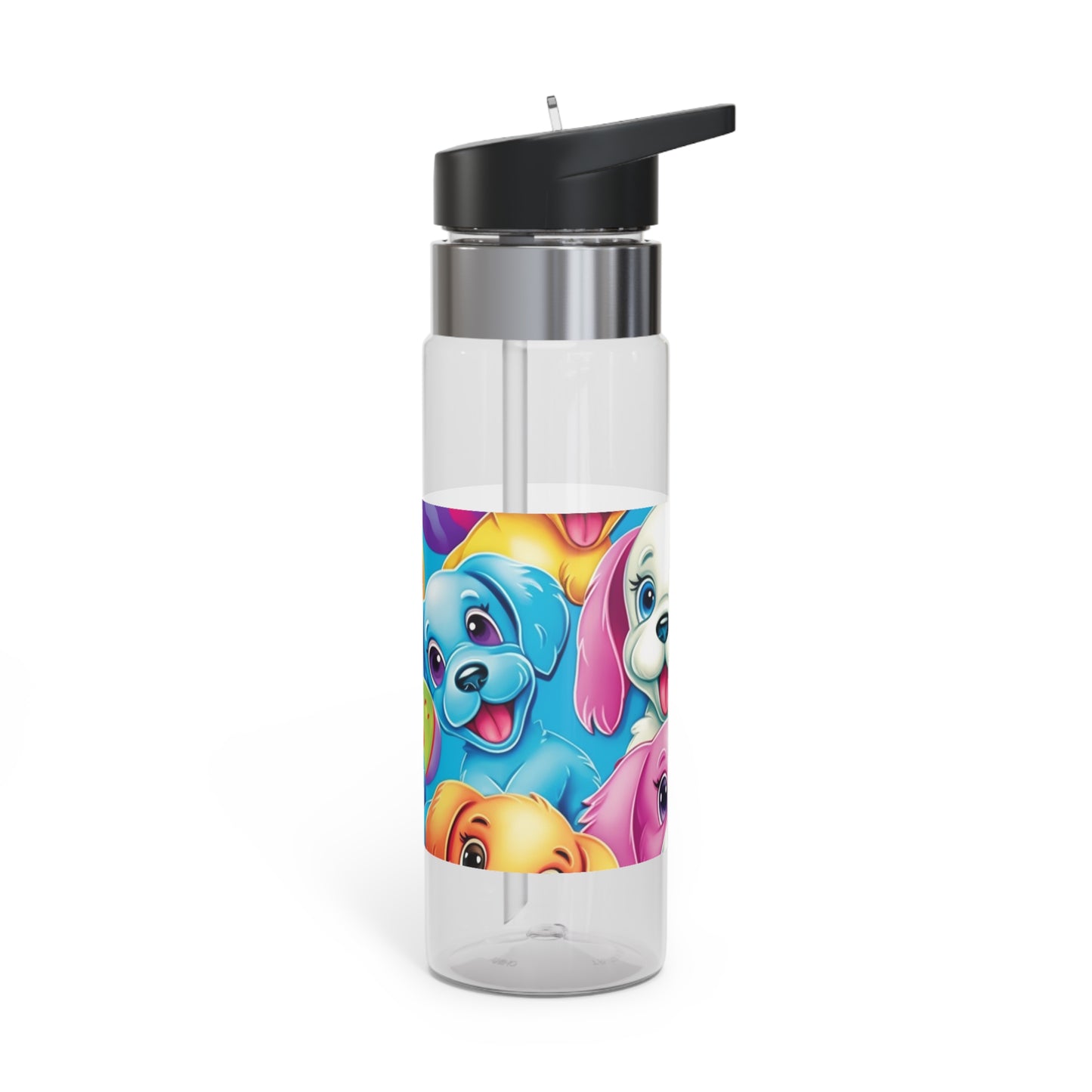 Happy Puppy & Dog Design - Vivid and Eye-Catching - Kensington Tritan™ Sport Bottle, 20oz