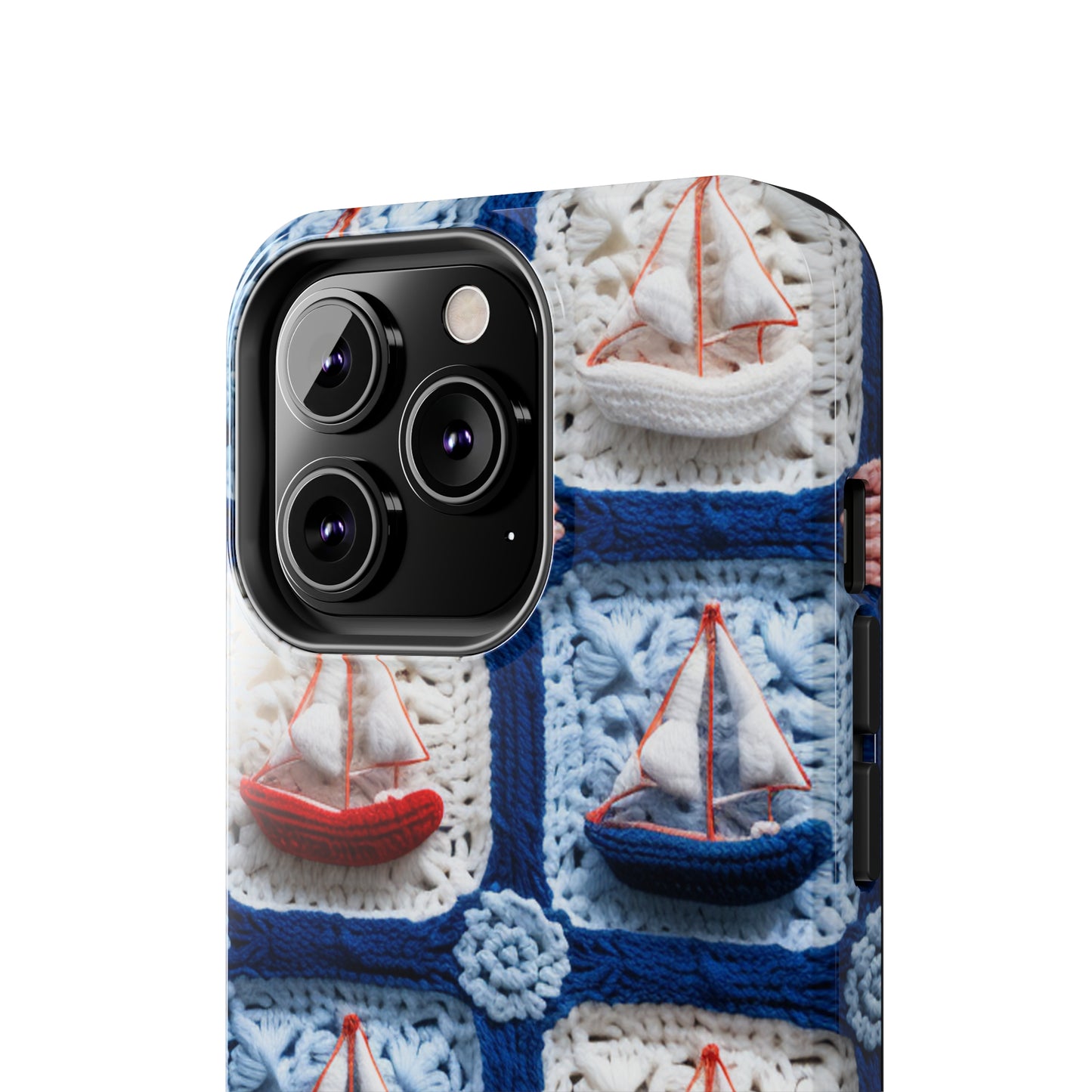 Crochet Boat Ship Sea Vessel Ocean Beach Travel Yacht Design - Tough Phone Cases