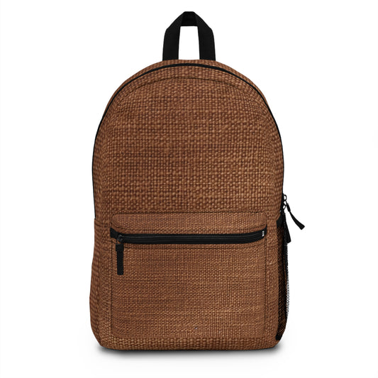 Luxe Dark Brown: tela con textura distintiva inspirada en la mezclilla - Mochila 