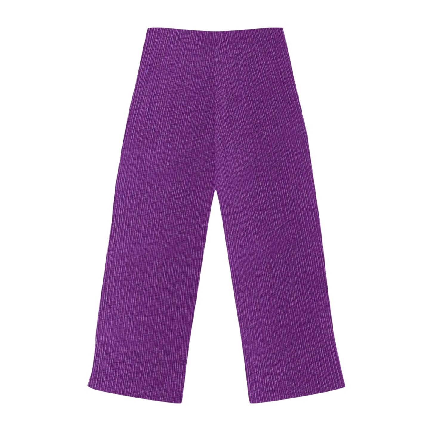 Violet/Plum/Purple: Denim-Inspired Luxurious Fabric - Women's Pajama Pants (AOP)