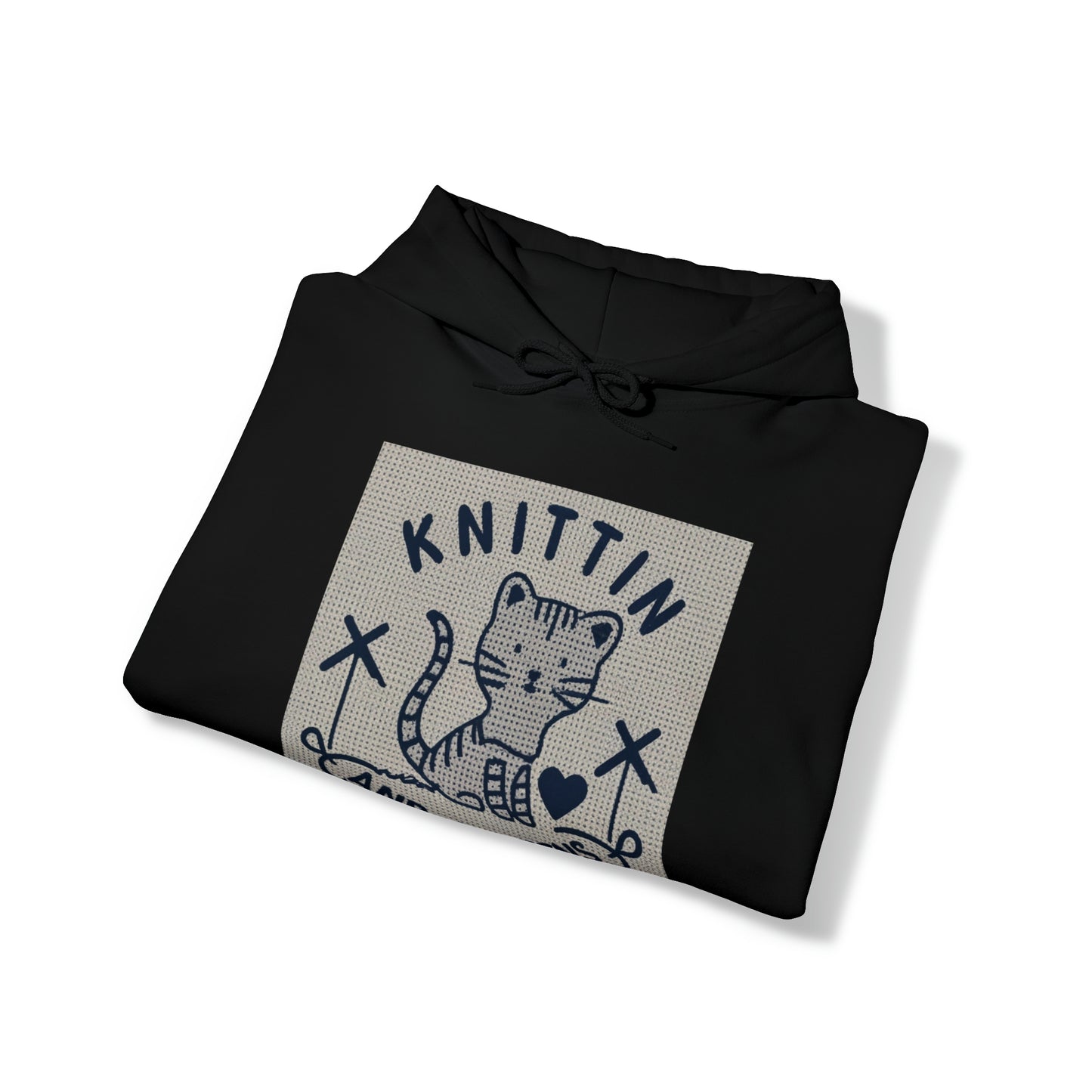 Knittin with Kittens: La alegría de tejer de los amantes de los gatos - Sudadera con capucha unisex Heavy Blend™