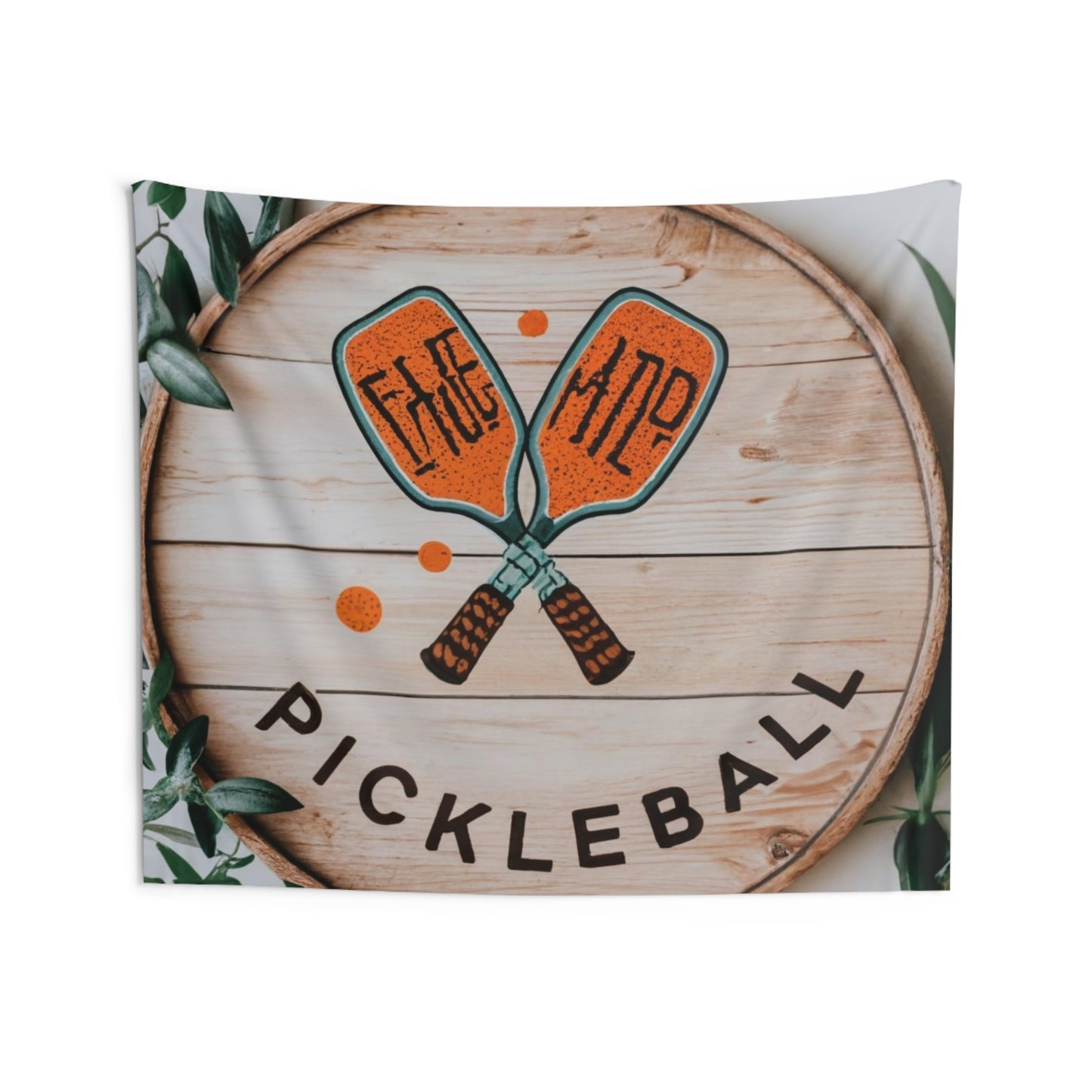 Gráfico Pickleball Boho - Regalo deportivo - Tapices de pared interior 