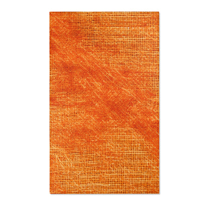 Burnt Orange/Rust: Denim-Inspired Autumn Fall Color Fabric - Area Rugs