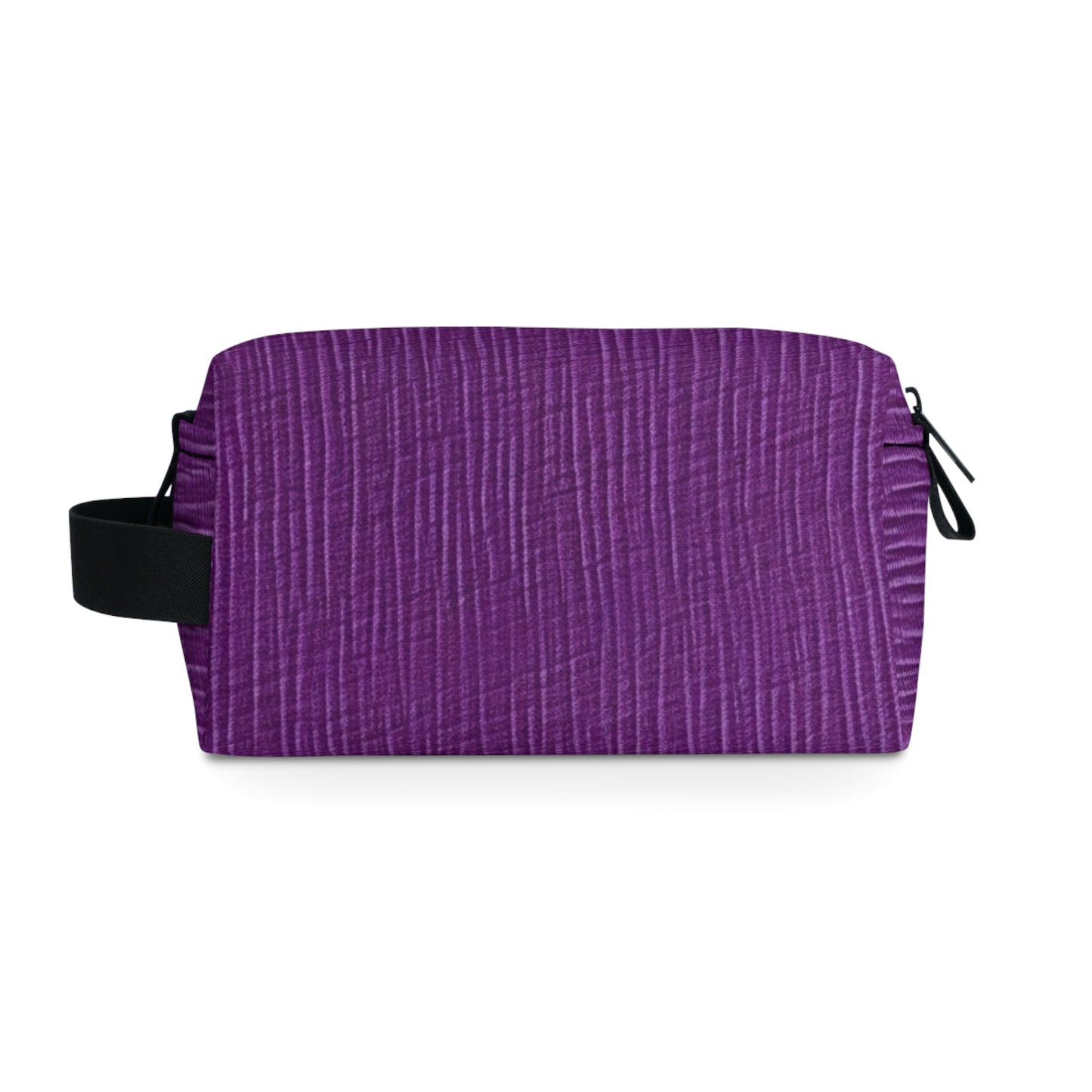 Violet/Plum/Purple: Denim-Inspired Luxurious Fabric - Toiletry Bag