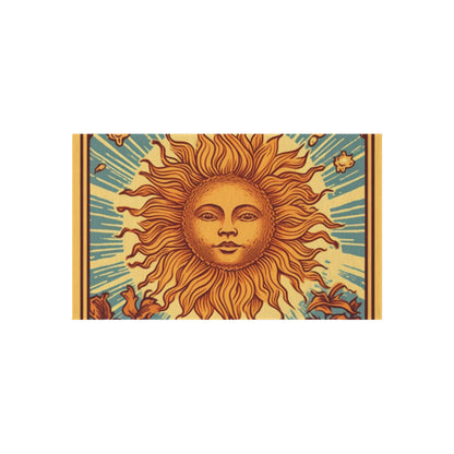 Sun Tarot Card Symbol of Growth, Life, and Radiance - Outdoor Rug