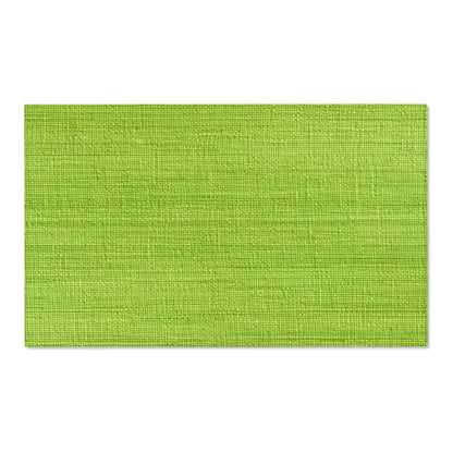 Lush Grass Neon Green: Denim-Inspired, Springtime Fabric Style - Area Rugs