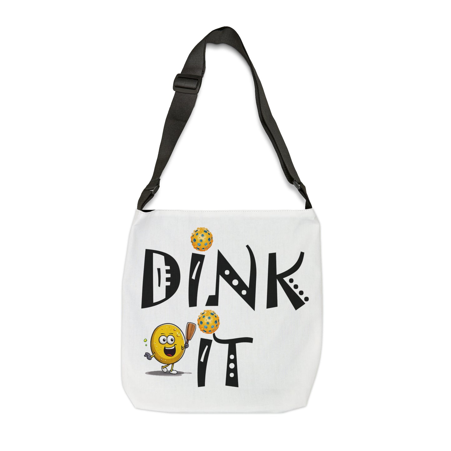 Pickleball Dink It: Sport Strategy Game Style - Gift Enthusiasts & Players - Adjustable Tote Bag (AOP)