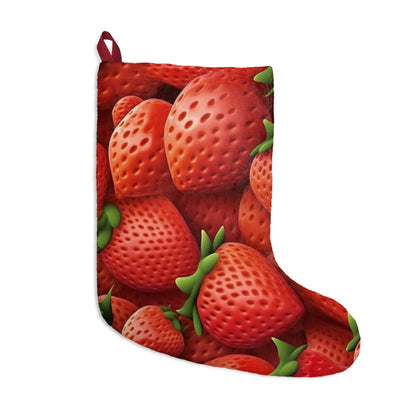 Garden Strawberries- Wild Sweet Gourmet - Farm Growing Ripe Red Fruit -Christmas Stockings