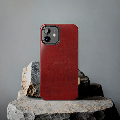 Juicy Red Berry Blast: Denim Fabric Inspired Design - Tough Phone Cases