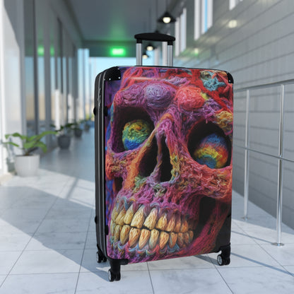 Crochet Skeleton Skull Halloween Horror Scary Style - Suitcase