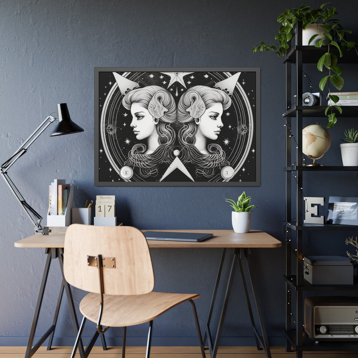 Gemini Zodiac - Framed Paper Posters