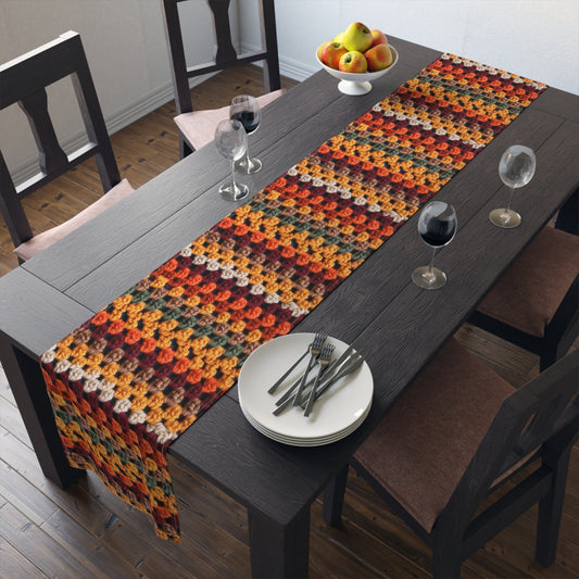 Crochet Thanksgiving Fall: Classic Fashion Colors for Seasonal Look - Table Runner (Cotton, Poly)