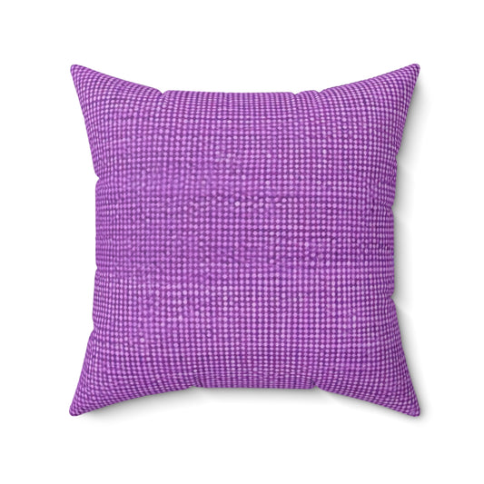 Hyper Iris Orchid Red: Denim-Inspired, Bold Style - Spun Polyester Square Pillow