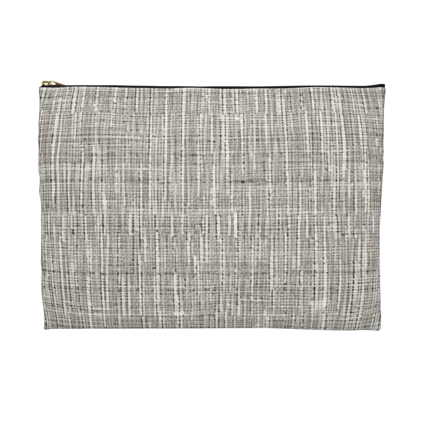 Silver Grey: Denim-Inspired, Contemporary Fabric Design - Accessory Pouch