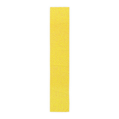 Sunshine Yellow Lemon: Denim-Inspired, Cheerful Fabric - Table Runner (Cotton, Poly)