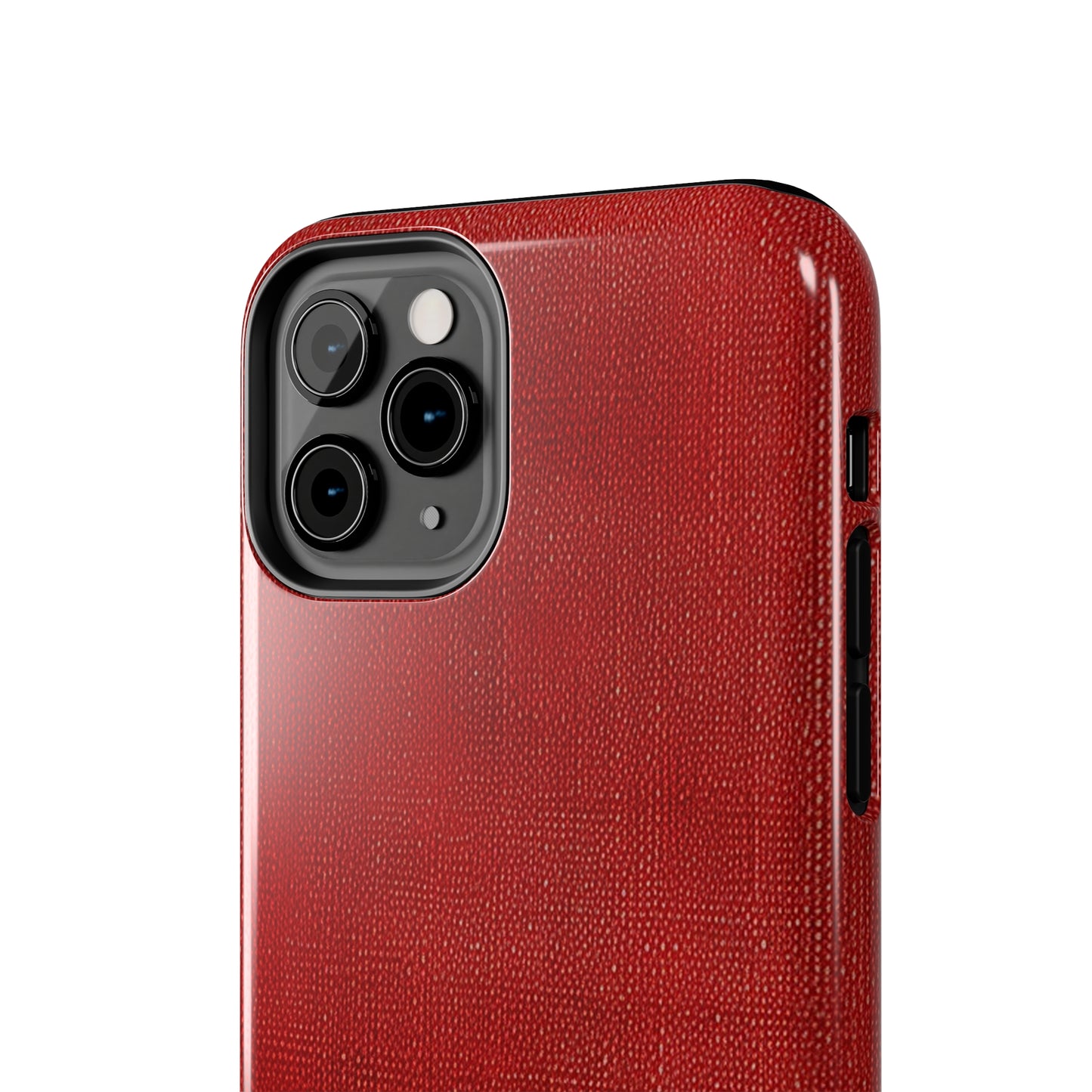 Juicy Red Berry Blast: Denim Fabric Inspired Design - Tough Phone Cases