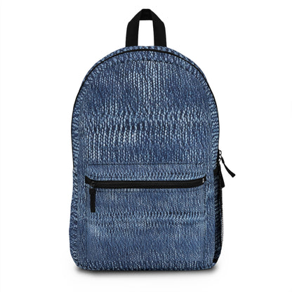 Jean azul índigo Denim Diseño Patrón de Estilo - Mochila