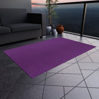 Violet/Plum/Purple: Denim-Inspired Luxurious Fabric - Outdoor Rug