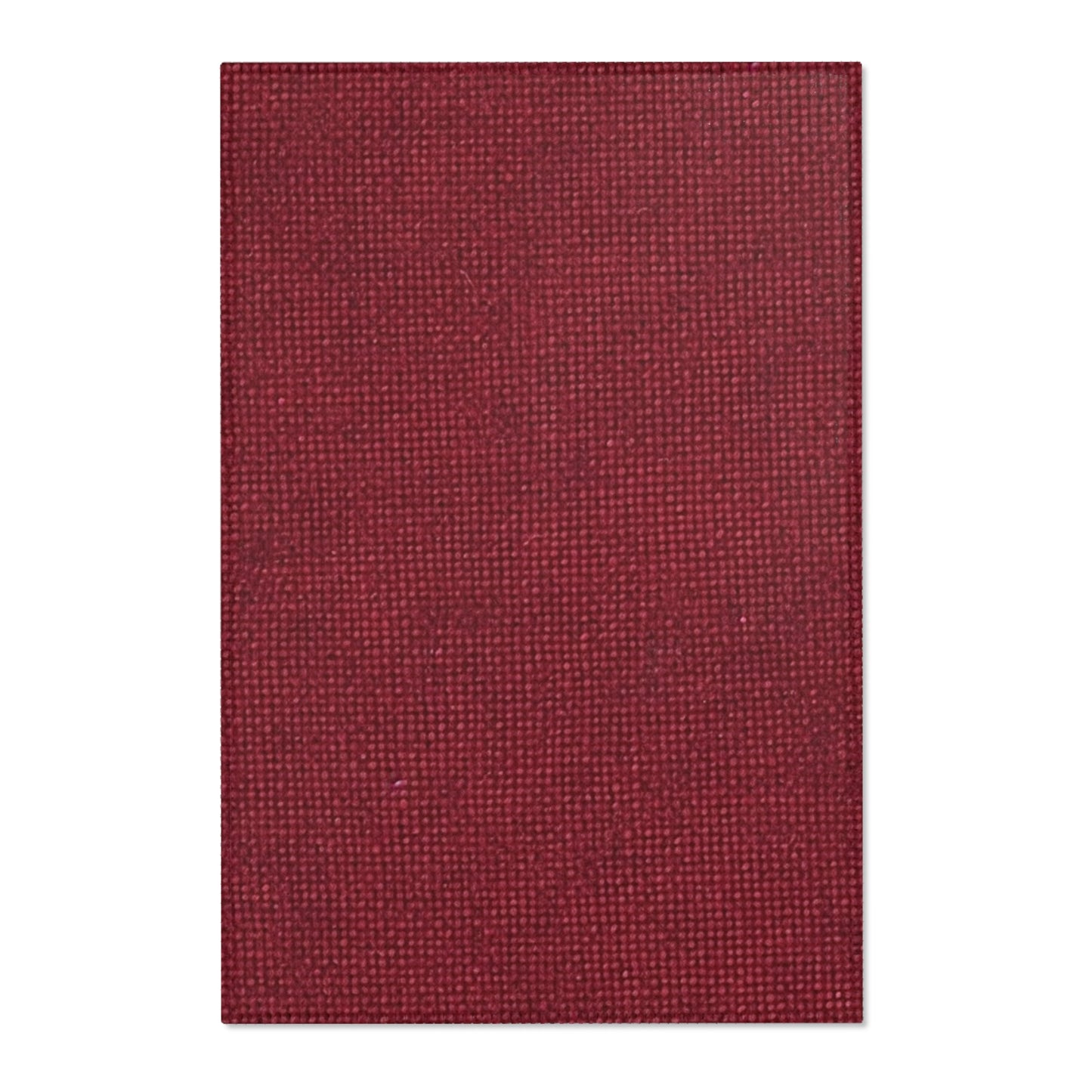 Seamless Texture - Maroon/Burgundy Denim-Inspired Fabric - Area Rugs